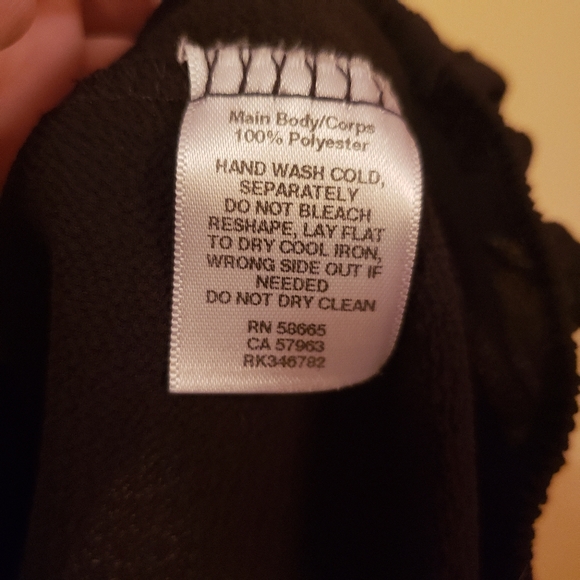 Free Press black open wrap around black blouse - Picture 5 of 6